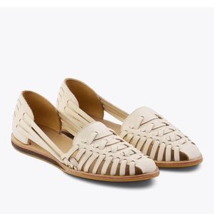 Nisolo Women's Huarache Sandal in Color Bone Size 9